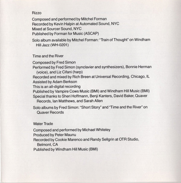 Various : Soul Of The Machine - The Windham Hill Sampler Of New Electronic Music (Compilation)