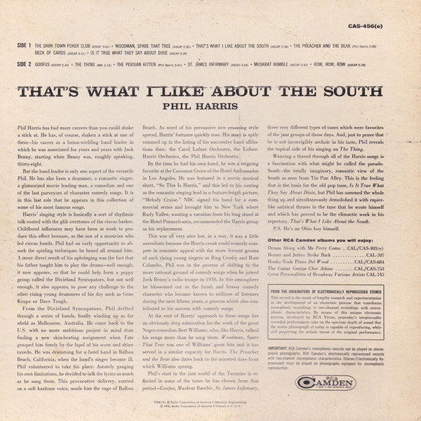 Phil Harris : That's What I Like About The South (LP,Album,Stereo)