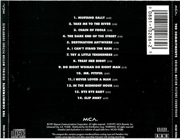 Commitments, The : The Commitments (Original Motion Picture Soundtrack) (Album)