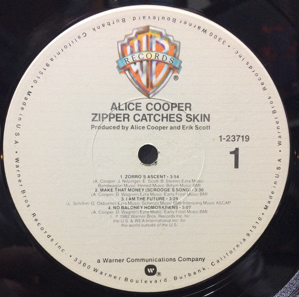Alice Cooper (2) : Zipper Catches Skin (LP,Album)