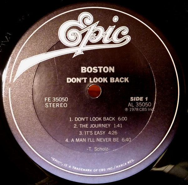 Boston : Don't Look Back (LP,Album)