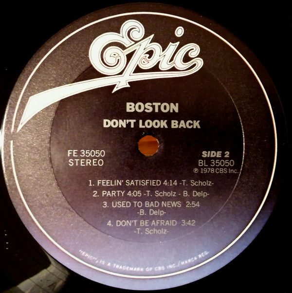 Boston : Don't Look Back (LP,Album)