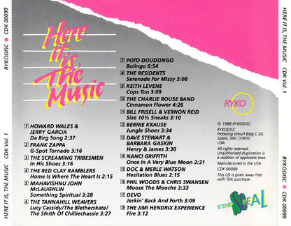 Various : Here It Is, The Music (CDK Vol. 1) (Compilation)