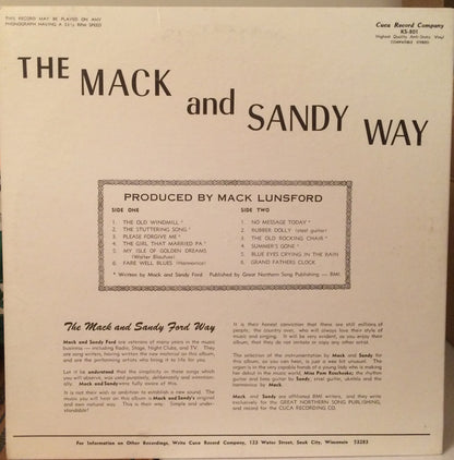 Mack & Sandy Ford, Pam Rescheske : The Mack And Sandy Way (LP,Stereo)