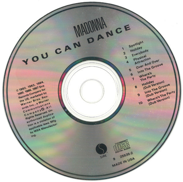 Madonna : You Can Dance (Compilation,Partially Mixed)