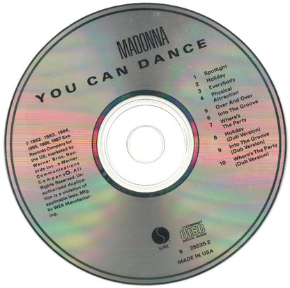 Madonna : You Can Dance (Compilation,Partially Mixed)