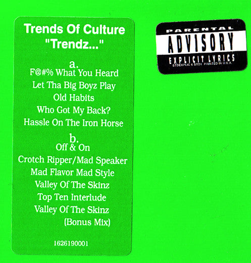 Trends Of Culture : Trendz... (LP,Album,Promo)