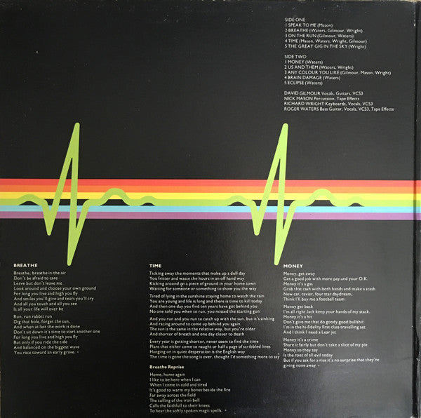 Pink Floyd : The Dark Side Of The Moon (LP,Album,Reissue)