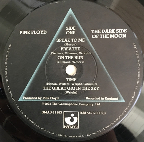 Pink Floyd : The Dark Side Of The Moon (LP,Album,Reissue)