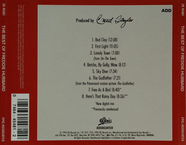 Freddie Hubbard : The Best Of Freddie Hubbard (Compilation,Remastered)