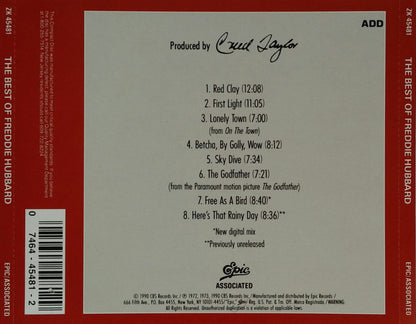 Freddie Hubbard : The Best Of Freddie Hubbard (Compilation,Remastered)