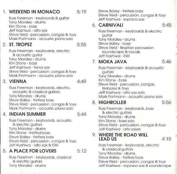 Rippingtons, The Featuring Russ Freeman (2) : Weekend In Monaco (Album)