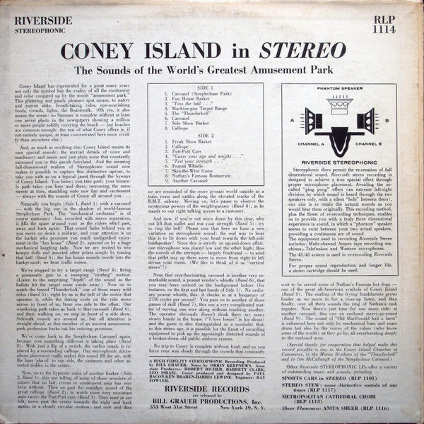 No Artist : Coney Island In Stereo (LP,Album,Stereo)