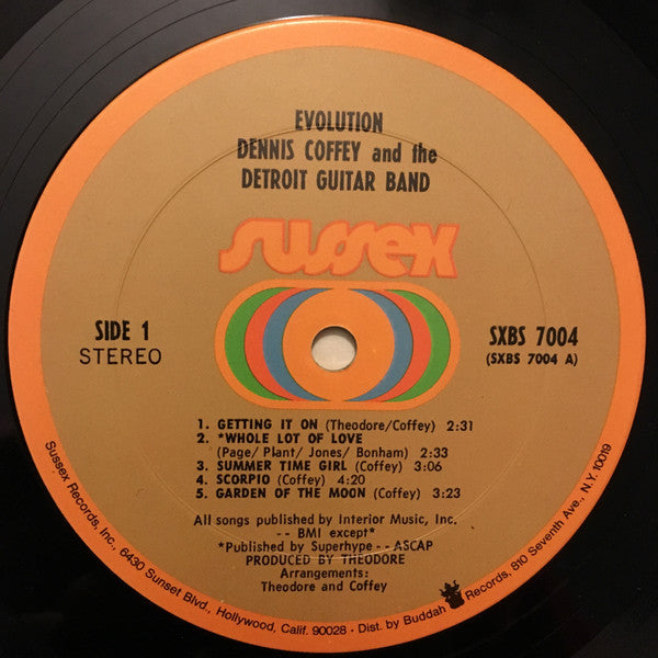 Dennis Coffey And The Detroit Guitar Band : Evolution (LP,Album,Stereo)