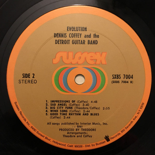 Dennis Coffey And The Detroit Guitar Band : Evolution (LP,Album,Stereo)