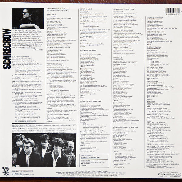 John Cougar Mellencamp : Scarecrow (LP,Album,Stereo)