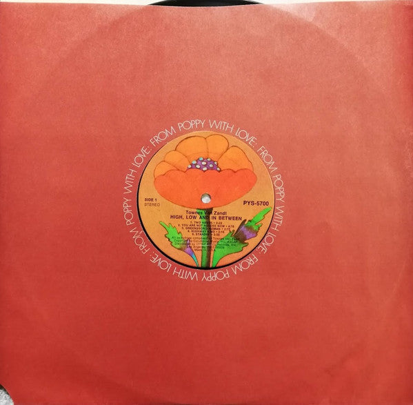Townes Van Zandt : High, Low And In Between (LP,Album,Stereo)