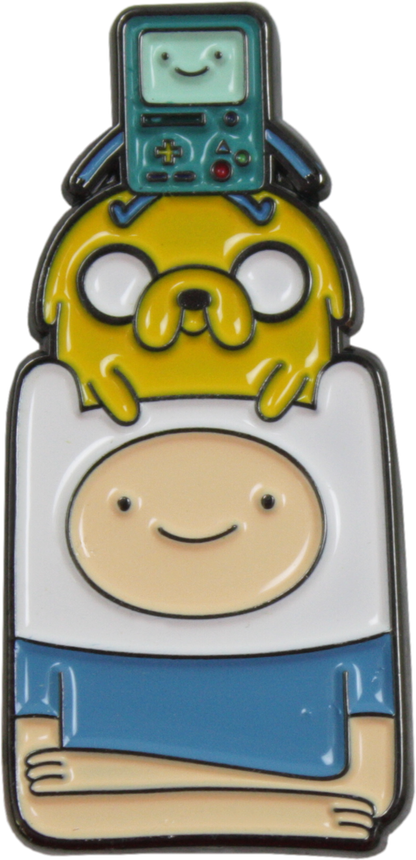Enamel Pin - Adventure Time - Jake, Finn And BMO