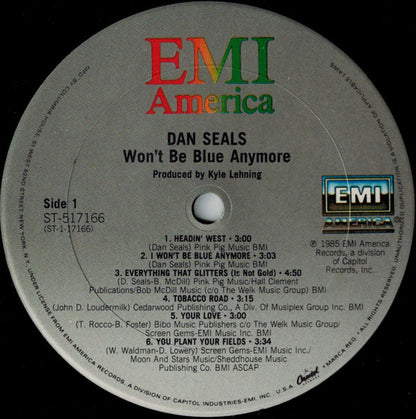 Dan Seals : Won't Be Blue Anymore (LP,Album,Club Edition)
