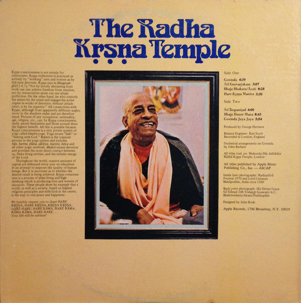 The Radha Krsna Temple : The Radha Krsna Temple (LP,Album)
