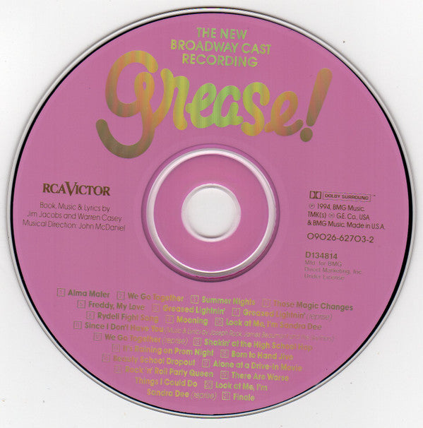 "Grease!" New Broadway Cast : Grease! (The New Broadway Cast Recording) (Album,Club Edition)