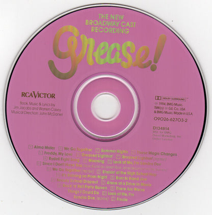 "Grease!" New Broadway Cast : Grease! (The New Broadway Cast Recording) (Album,Club Edition)
