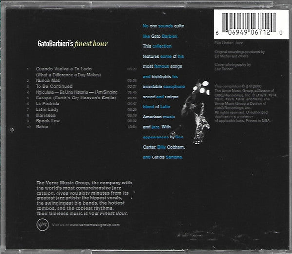 Gato Barbieri : Gato Barbieri's Finest Hour (Compilation)