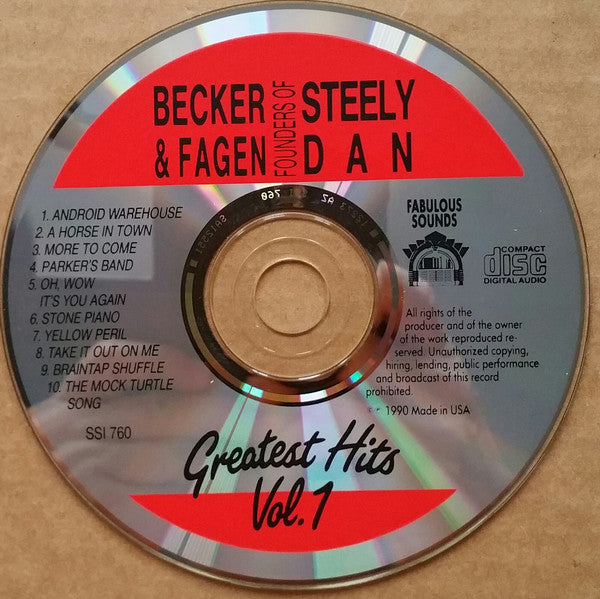 Walter Becker & Donald Fagen : Founders Of Steely Dan - Greatest Hits Vol. 1 (Compilation,Remastered)