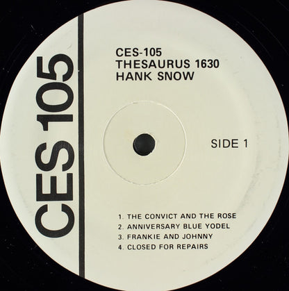 Hank Snow : Thesaurus 1630 / Thesaurus 1671 (LP,Compilation)
