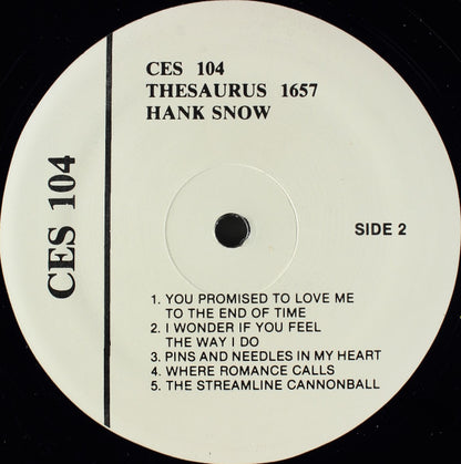 Hank Snow : Thesaurus 1641 / Thesaurus 1657 (LP,Compilation)