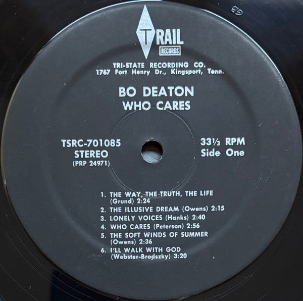 Bo Deaton : Who Cares? (LP,Album,Stereo)