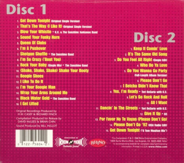 KC & The Sunshine Band : 25th Anniversary Collection (Compilation)