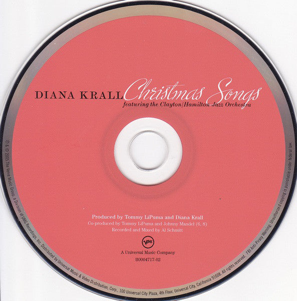 Diana Krall Featuring Clayton-Hamilton Jazz Orchestra, The : Christmas Songs (Album)