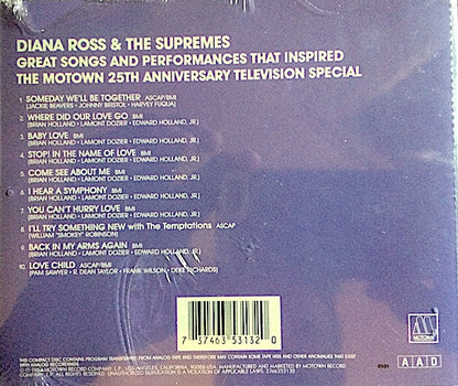 Supremes, The : Great Songs And Performances That Inspired The Motown 25th Anniversary T.V. Special (Compilation,Reissue)