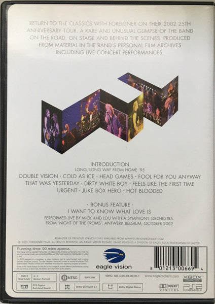 Foreigner : All Access Tonight, Live In Concert 25 (NTSC)