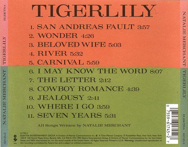 Natalie Merchant : Tigerlily (Album)