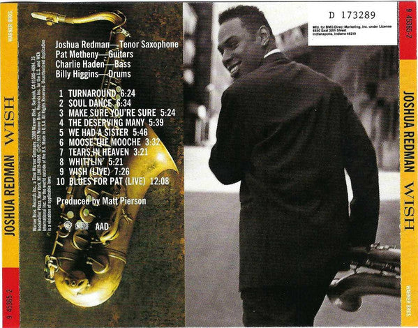 Joshua Redman : Wish (Album,Club Edition)