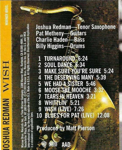 Joshua Redman : Wish (Album,Club Edition)