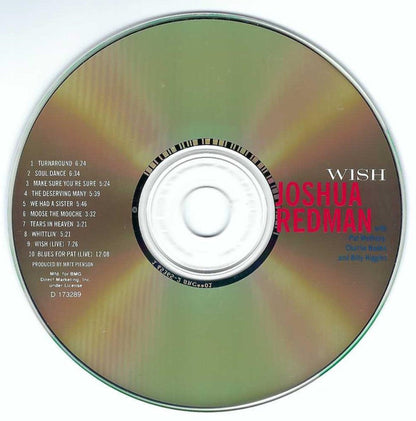 Joshua Redman : Wish (Album,Club Edition)