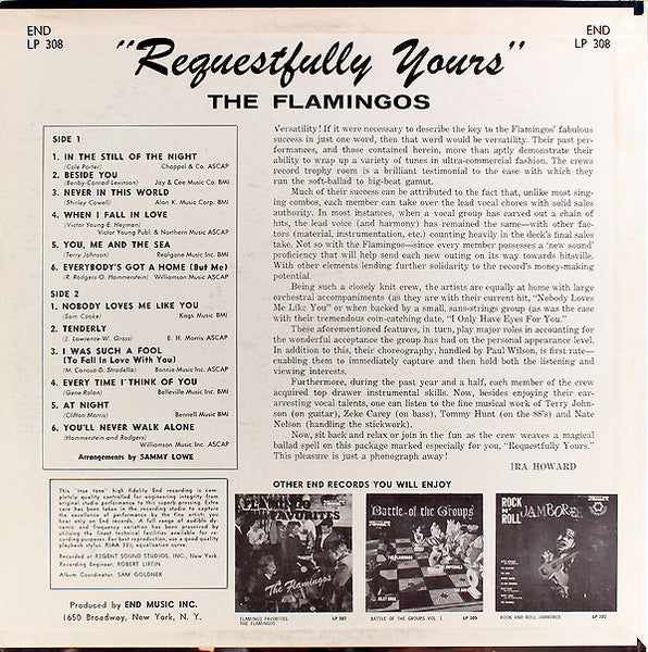 Flamingos, The : Requestfully Yours (LP,Album,Mono)