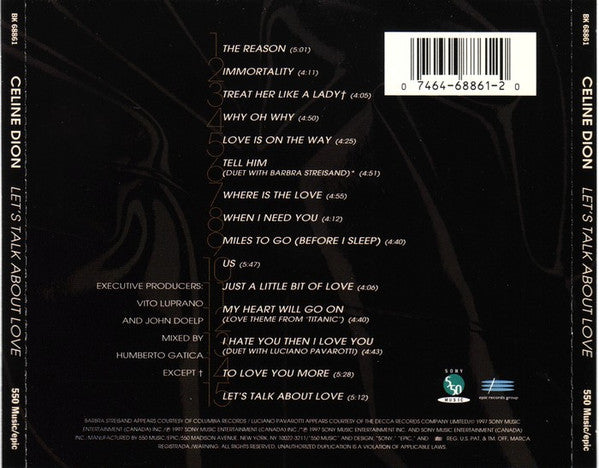 Céline Dion : Let's Talk About Love (Album)