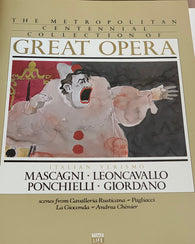 Pietro Mascagni • Ruggiero Leoncavallo • Amilcare Ponchielli • Umberto Giordano : Italian Verismo (Scenes from Cavalleria Rusticana – Pagliacci – La Gioconda – Andrea Chénier) (LP)