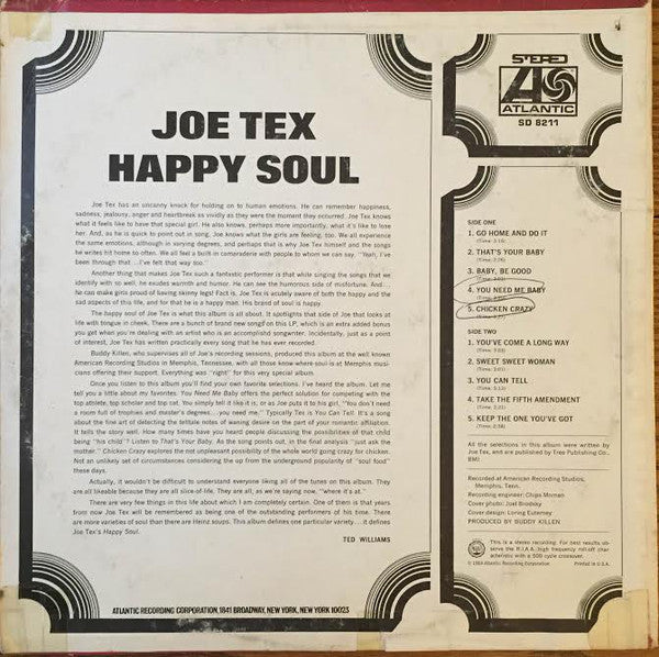 Joe Tex : Happy Soul (LP,Album)