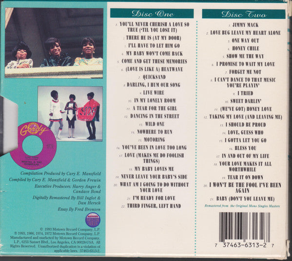 Martha Reeves & The Vandellas : Live Wire!: The Singles 1962-1972 (Compilation,Remastered)