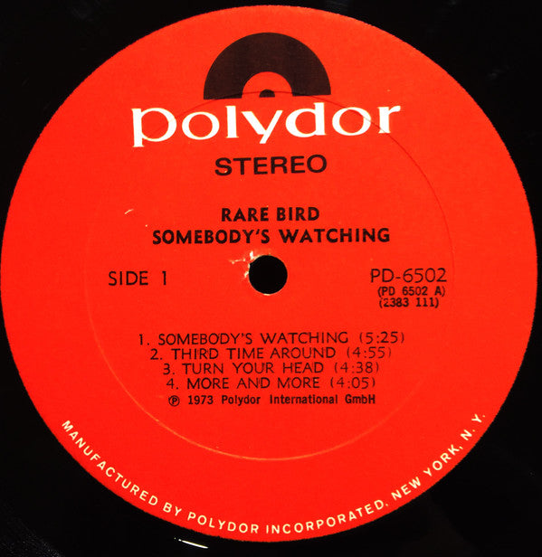 Rare Bird : Somebody's Watching (LP,Album)