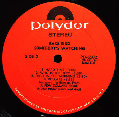 Rare Bird : Somebody's Watching (LP,Album)
