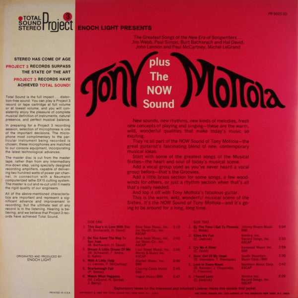 Tony Mottola : Warm, Wild And Wonderful (LP,Album)