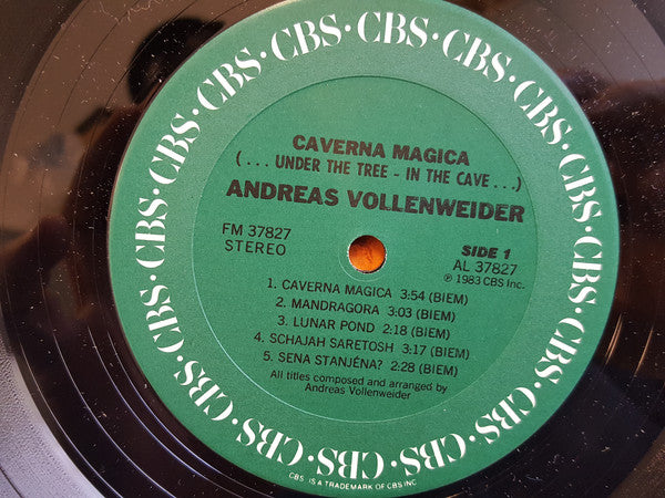 Andreas Vollenweider : Caverna Magica (...Under The Tree - In The Cave...) (LP,Album)