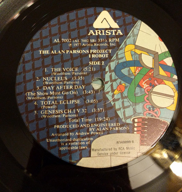 Alan Parsons Project, The : I Robot (LP,Album,Club Edition)