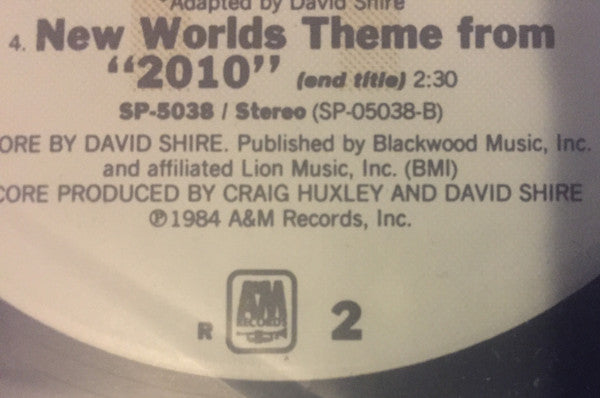 David Shire : 2010 (Original Music From The Motion Picture) (LP,Album)